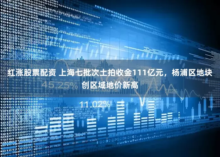 红涨股票配资 上海七批次土拍收金111亿元，杨浦区地块创区域地价新高